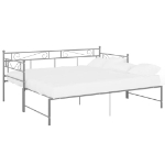 Telaio Divano Letto Estraibile Grigio in Metallo 90x200 cm