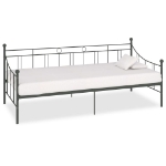 Telaio Divano Letto Grigio in Metallo 90x200 cm