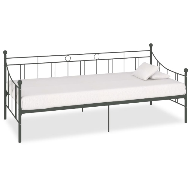 Telaio Divano Letto Grigio in Metallo 90x200 cm