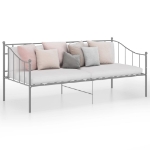 Telaio Divano Letto Grigio in Metallo 90x200 cm