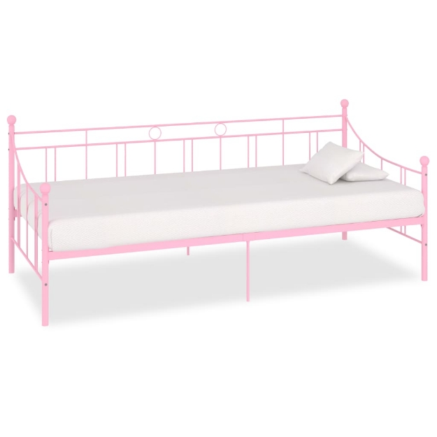 Telaio Divano Letto Rosa in Metallo 90x200 cm