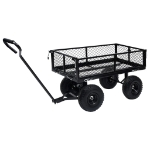 Carrello a Mano da Giardino Nero 250 kg