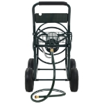 Carrello Avvolgitubi da Giardino Connettori 1/2" 75 m Acciaio