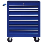 Carrello Portautensili con 7 Cassetti per Officina Blu