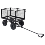 Carrello a Mano da Giardino Nero 350 kg