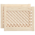 Ante con Design a Reticolo 2 pz 49,5x39,5 cm in Legno di Pino