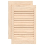 Ante con Design a Lamelle 2 pz 61,5x39,4 cm in Legno di Pino