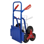 Carrello per Scale Pieghevole con 6 Ruote Blu