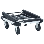 Carrello per Trasporto Pieghevole 150 kg in Alluminio Argento