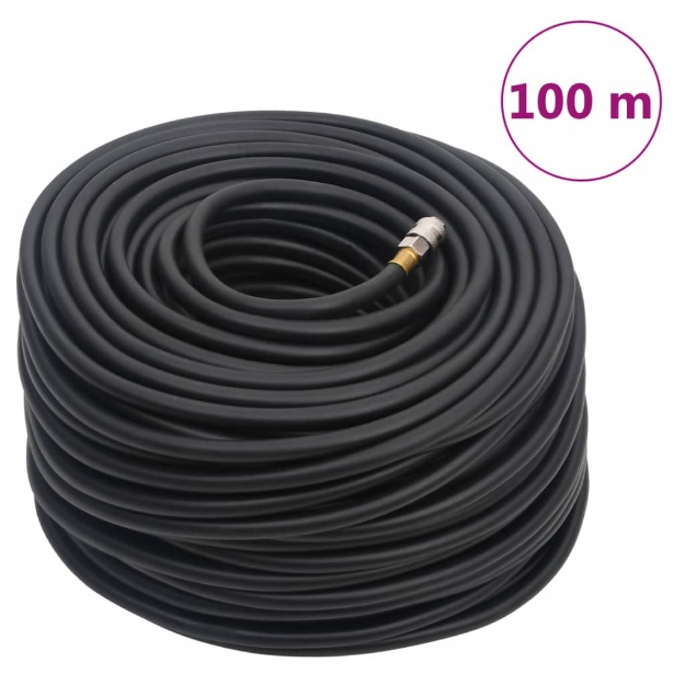 Tubo Aria Ibrido Nero 0,6" 100 m in Gomma e PVC