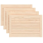 Ante con Design a Lamelle 4 pz 39,5x59,4 cm in Legno di Pino