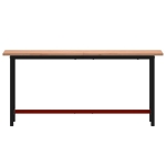 Banco da Lavoro 180x55x81,5 cm Legno Massello Faggio e Metallo