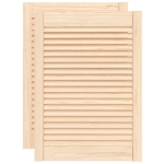 Ante con Design a Lamelle 2 pz 69x49,4 cm in Legno di Pino