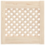 Ante con Design a Reticolo 2 pz 39,5x39,5 cm in Legno di Pino