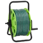 Avvolgitubo Autonomo Verde con Set Raccordi Tubo 0,5" 50 m PVC