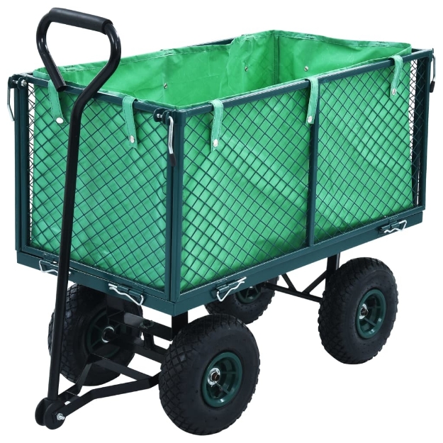 Carrello a Mano da Giardino Verde 350 kg