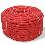 Corda Marina in Polipropilene 6 mm 100 m Rosso