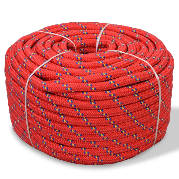 Corda Marina in Polipropilene 6 mm 100 m Rosso