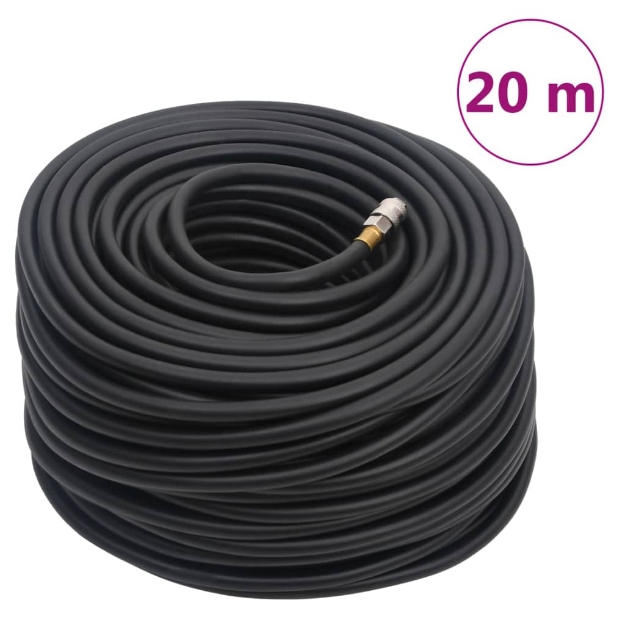 Tubo Aria Ibrido Nero 0,6" 20 m in Gomma e PVC