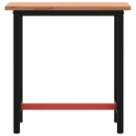 Banco da Lavoro 80x55x81,5 cm Legno Massello Faggio e Metallo