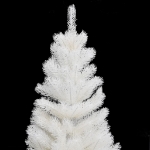 Albero di Natale Preilluminato con Palline Bianco 90 cm