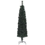 Albero Natale Artificiale Sottile Supporto 120 cm Fibra Ottica