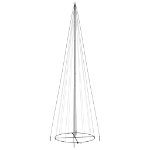 Albero di Natale a Cono Bianco Caldo 1134 LED 230x800 cm