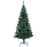 Albero di Natale Artificiale Punte Iridescenti Verde 240 cm PVC