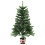 Albero di Natale Artificiale Realistico con Punte 65 cm Verde