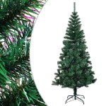 Albero di Natale Artificiale Punte Iridescenti Verde 180 cm PVC