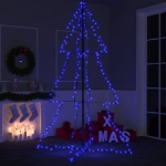 Albero di Natale a Cono 240 LED per Interni Esterni 118x180 cm