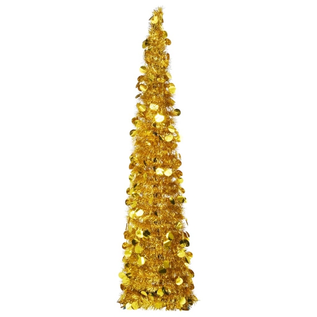 Albero di Natale Artificiale Apribile Dorato 150 cm PET