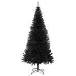 Albero di Natale Artificiale con Base Nero 240 cm PVC