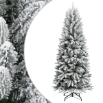 Albero di Natale Artificiale con Neve Floccata 150 cm PVC e PE