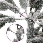 Albero Natale Artificiale Incernierato con Neve Fioccata 210 cm