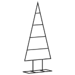 Albero di Natale Decorativo in Metallo Nero 60 cm