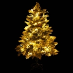 Albero di Natale Preilluminato con Pigne Verde 150 cm PVC e PE