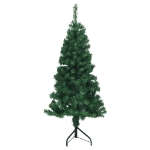 Albero di Natale Artificiale ad Angolo con Supporto Verde 150 cm PVC