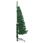 Albero di Natale Artificiale ad Angolo con Supporto Verde 150 cm PVC