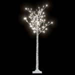 Albero Natale 140 LED 1,5 m Salice Bianco Caldo Interno Esterno