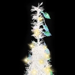 Albero di Natale Artificiale Pop-up con 50 LED Bianco 120 cm