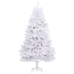 Albero di Natale Artificiale Incernierato con Base Bianco 300cm