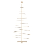 Albero di Natale Decorativo in Legno 180 cm Legno Massello Pino