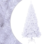 Albero di Natale Artificiale con Rami Spessi Bianco 210 cm PVC