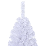 Albero di Natale Artificiale con Rami Spessi Bianco 210 cm PVC