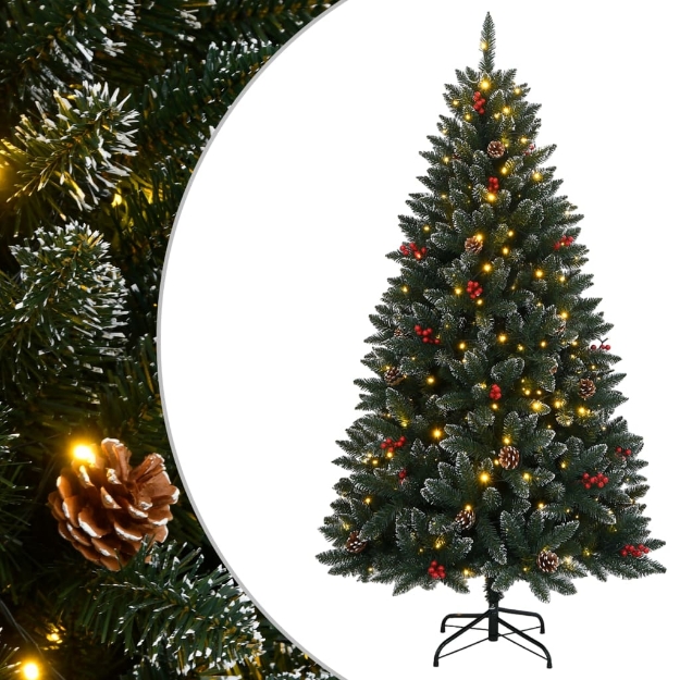 Albero di Natale Artificiale con 300 LED 210 cm