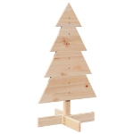 Albero di Natale Decorativo in Legno 80 cm Legno Massello Pino