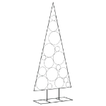 Albero di Natale Decorativo in Metallo Nero 180 cm