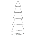 Albero di Natale Decorativo in Metallo Nero 150 cm