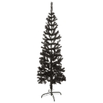 Albero di Natale Sottile Nero 120 cm